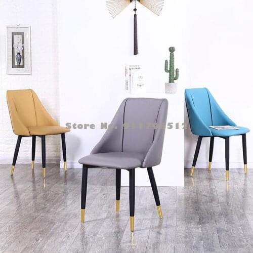 Nordic bedroom makeup net red light luxury dining chair home modern minimalist dining table chair backrest computer desk stool