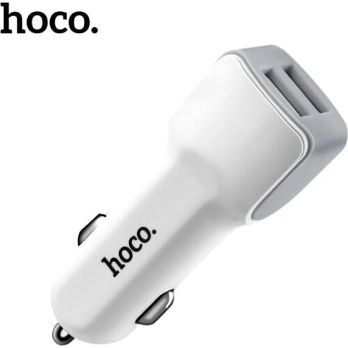 HOCO Dual Output USB Car Charger For Iphone X 8 7 Plus Universal 5V2.4A Fast USB Charger Adapter For Samsung S9 S8 oneplus 6