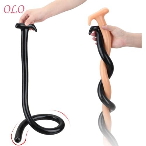 OLO 1M Super Long Anal Plug Anus Masturbator G Spot Stimulation Dildo Prostate Massager Butt Plug Dilator Silicone