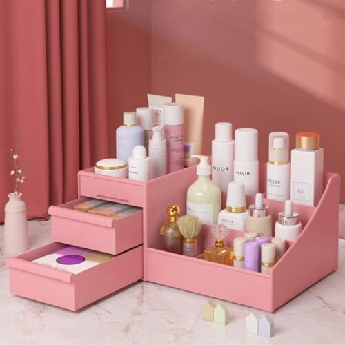 Makeup Organizer for Cosmetic Large Capacity Cosmetic Storage Box Organizer Desktop Jewelry Nail Polish Makeup Drawer Container
