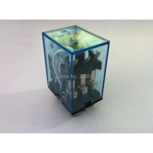 2pcs coil power relay 11pin 3NO 3NC MY3NJ MY3N-J led lamp 5A DC12V