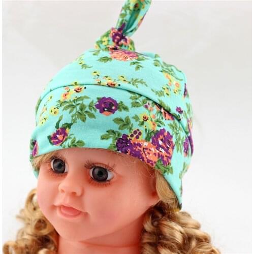 Girls Boys Knot DIY hat Cotton Flower Bowknot Beanie Cross bebes Head hood Newborn Infant Head Turban Baby Headwear