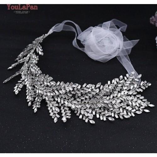 TOPQUEEN SH312 Wedding Sash Belt Silver Waist Belts for Women for Dresses Navy Blue Sash Beltjewel Diamond Belt Embellished Belt