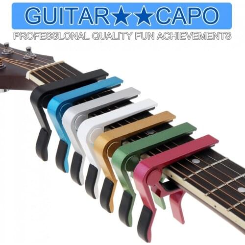 Universal Capo Guitar Accessories Quick Change Clamp Key Aluminium Alloy Metal Acoustic Classic Guitar Capo Musical Instrument