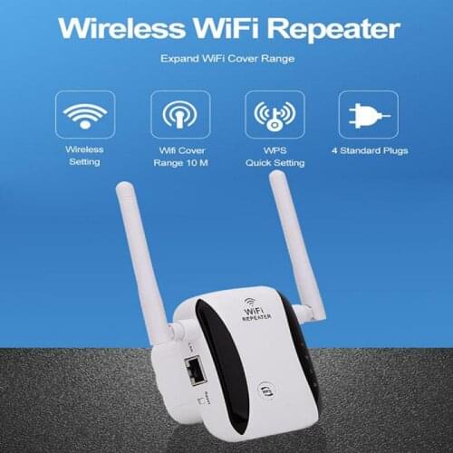Wireless Wifi Repeater Wifi Range Extender Router Wi-Fi Signal Amplifier 300Mbps Repetidor WiFi Signal Booster Phone Accessories