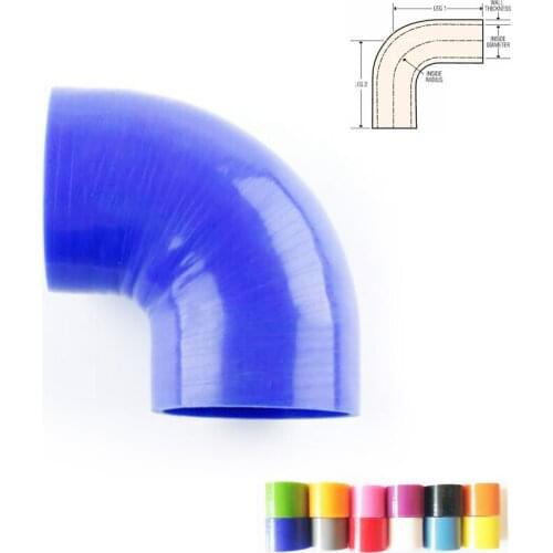 ID 5 inch 127mm 90 Degree Elbow Silicone Coupler Hose Intercooler Turbo Pipe