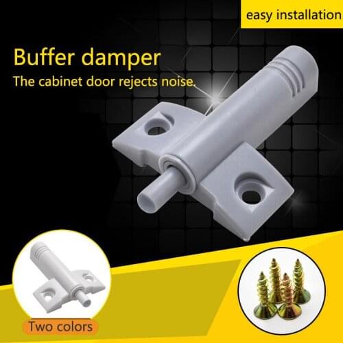 High Quality Gray White Kitchen Cabinet Door Stop Drawer Soft Quiet Close Closer Damper Buffers With Screws XD