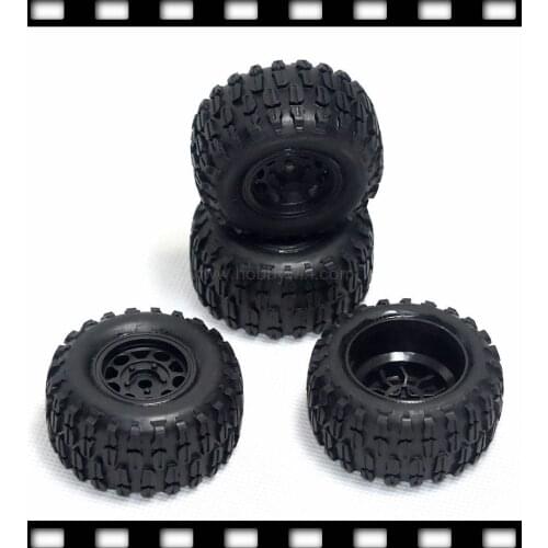 HBX part 24031R Truck Wheel Complete 4pcs for 1/24 RC Buggy Car Truck 2118 2128 2138 original factory accessories