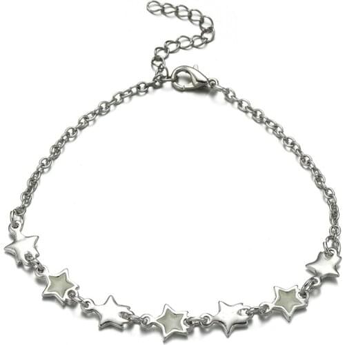 Green Blue Noctilucence Bracelet Stars Bracelet Elastic Bracelet For Women And Men Fashion Jewelry