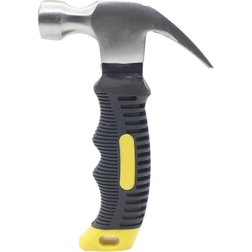1PC 8OZ Mini Stubby Claw HammerNail Hammer Tool Steel Woodworking Striking Tools Fiberglass Nails Handle Tool