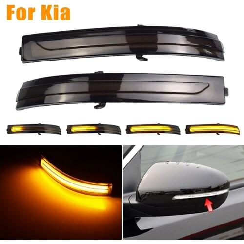 2pcs For Kia Optima K5 TF 2011-2015 (NOT fit US version!) Dynamic LED Turn Signal Blinker Mirror Flasher Light