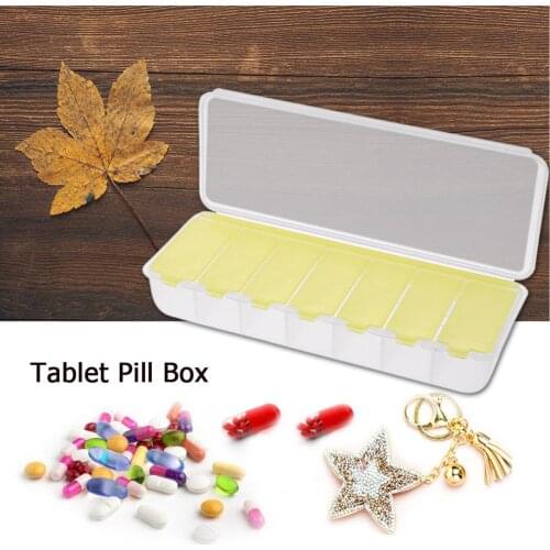 7 Grids 7 Days Weekly Pill Case Medicine Tablet Dispenser Organizer Pill Box Splitters Container Case
