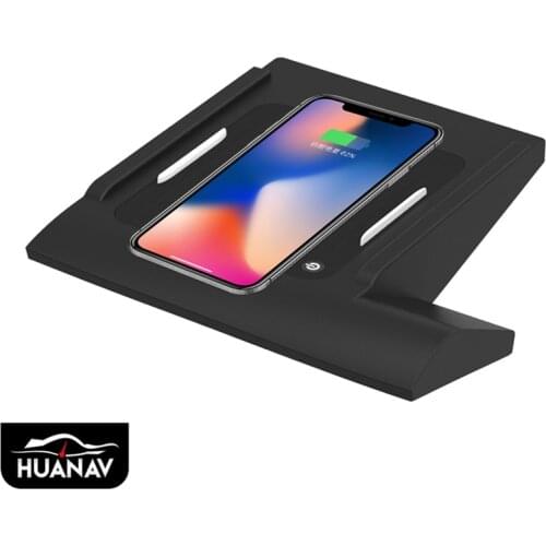 Car Wireless Charger For Volkswagen Golf 7 2017 2018 Intelligent Infrared Fast Wireless Charging Car Holder phone For iphone LG