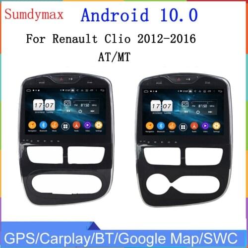 10.1 inch Android 10 car dvd player for Renault clio 2013-2018 with gps navigation wifi BT 4.2 autoradio audio stereo 8core 4G