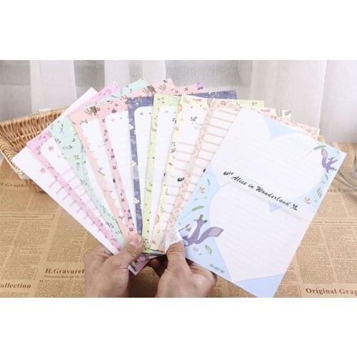 Big size Writing Paper Letter 6pc+Envelops 3pc Cute Animal 9pcs Set Fashion School Office Cartoon Students Envelope Letters Sets