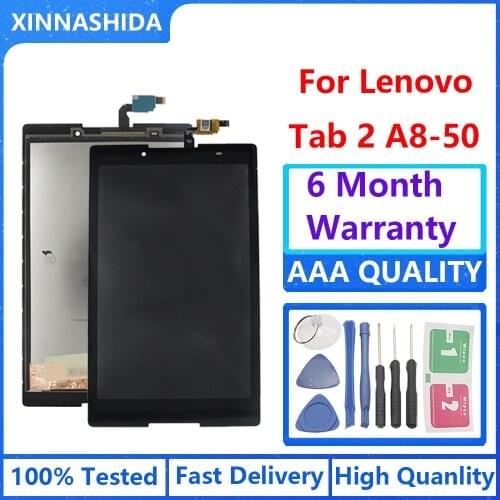 For Lenovo Tab A8-50 LCD Display With Touch Screen Digitizer Glass Assembly Replacement For Lenovo Tab 2 A8-50 A8-50LC A8-50F