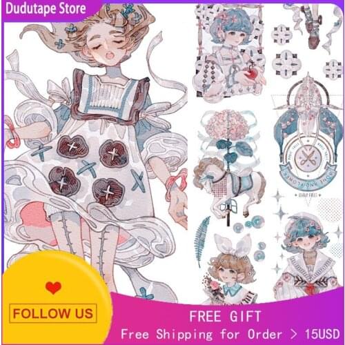 Journal Washi Tape Sticker Characters Take Long Rest Flower Room