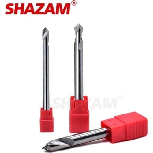 Milling Cutter Alloy Coating Tungsten Steel Tool By Aluminum Cnc Maching 1 Blade Spot Drills SHAZAM Top Chamfered Milling Cutter