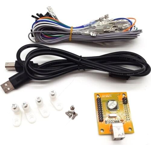 JUYAO Single Player 2 IN 1 Arcade to USB Controller MAME Multicade Keyboard Encoder Joystick button Controller