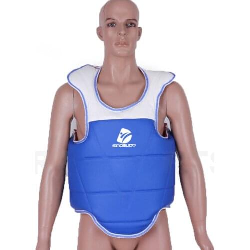 Chest Guard Boxing MMA Kickboxing Body Protector Martial Arts WTF Reversible Rib Shield Armour Taekwondo Target Training Uniform