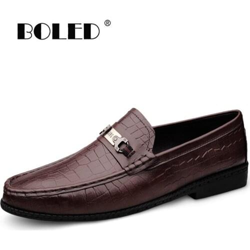 Natural Leather Shoes Men Loafers Soft Outdoor Men Casual Shoes Flats Slip-on Breathable Driving Men Shoes
