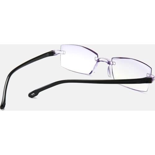 Anti-radiation Frameless Reading Glasses for The Elderly Smart Zoom Anti-blue Light Mens Reading Glasses Simple Glasses