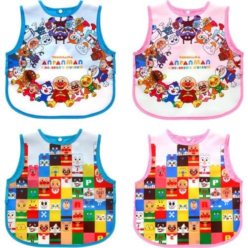 Baby Sleeveless Vest Waterproof Bib Newborn Baby Feeding Saliva Bib Childrens Coverall Boys and Girls Meal Pockets 0-5Y