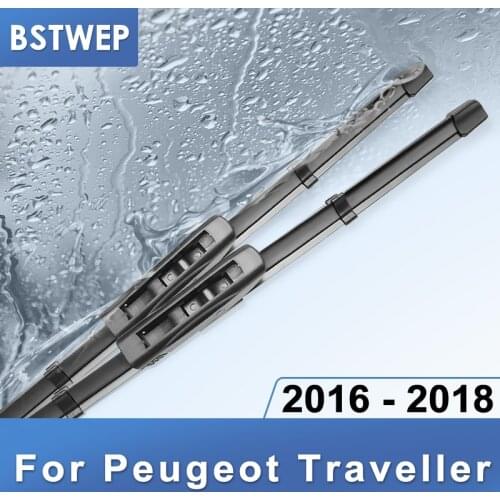 BSTWEP Wiper Blades for Peugeot Traveller Fit Bayonet Arms 2016 2017 2018