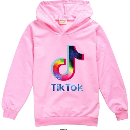 Tik Tok Kids Size Boys&Girls Long Sleeve Hooded Sweatshirts Childrens Hoodies Street Style Games Harajuku Clothes