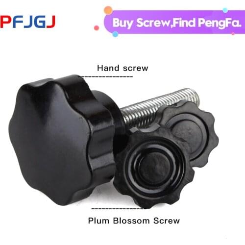 Peng Fa Bakelite Hand Tighten Screws Thumb Screw Nylon Hand Twist Screw Handle Star Hand Knob Tightening ScrewM5M6-M12