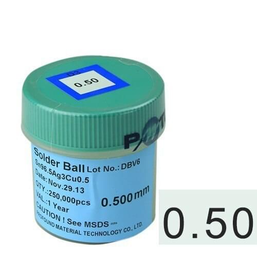 0.5mm 250k lead-free BGA reballing soldering balls for BGA reworking free shipping