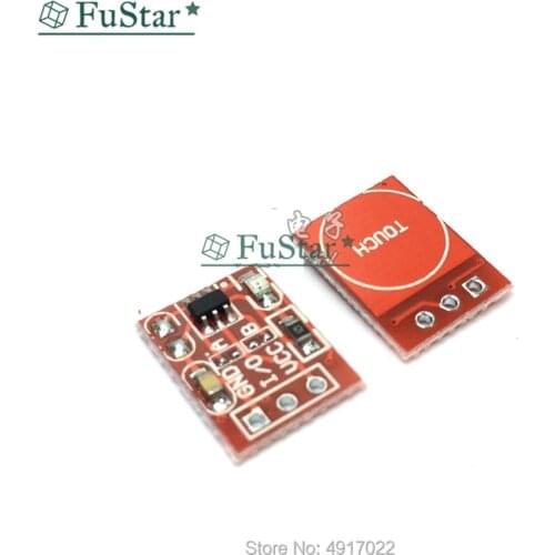 10PCS/LOT NEW TTP223 Touch button Module Capacitor type Single Channel Self Locking Touch switch sensor IC 2.5-5.5V