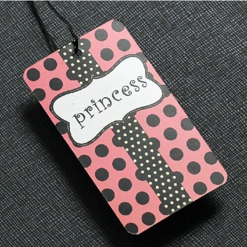 300gsm coated paper custom hang tag with personlized logo garment clothing label swing tag 200pieces