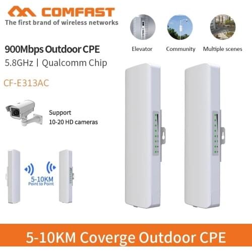 5KM 5GHz 11ac 867Mbps Outdoor CPE Wireless Router client AP WiFi Extender Access Point WiFi Bridge with POE Adapter Nanostation