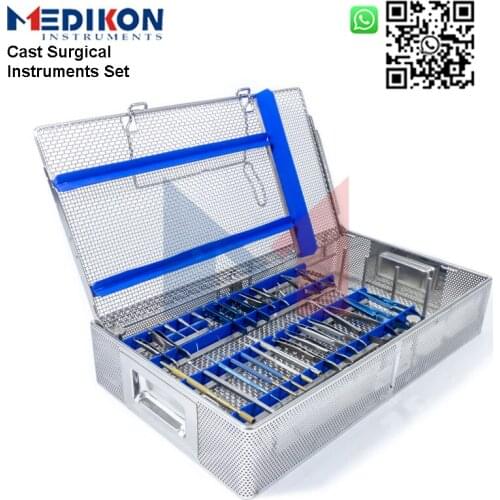 7 Pieces German Sklar Basic Cast Shoulder Surgery Surgical Instruments Sets With Mesh Box Hospital Clinic Forceps Tools Kits