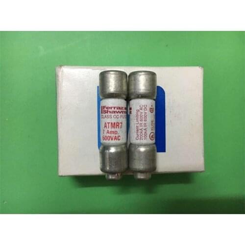 Free shipping 5pcs ATMR 7 Ferraz French Roland 10X38 ceramic fuse fuse 7A 600V new genuine
