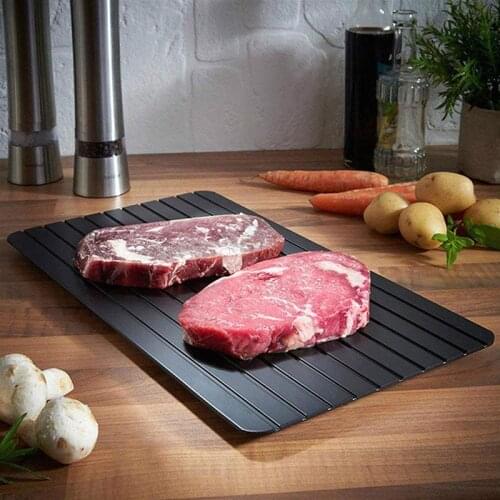 Fast Defrosting Tray planche decongelation Thaw Frozen Food Meat Fruit Quick Defrosting Plate Board Defrost Tray Kitchen Gadgets