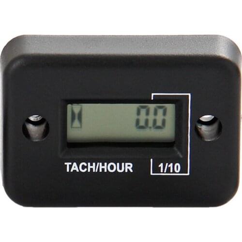 Digital RPM Tach Hour Meter Inductive Tachometer 2/4 STROKE for motorcycle jet ski boats forklift truck dirt bike MX HM012