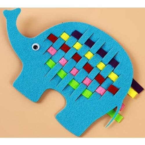 By Hands Kids High Quality Non Woven Clip Children Study Toys DIY Felt Cloth Crafts Kindergarten Early Teaching