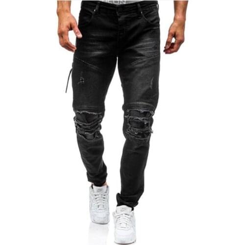 Fashion Leisure Long Trousers Mens Cotton Tide Jeans 3 Color Denim Trousers Casual Straight Jeans Men Wash Bottoms Big Size 38