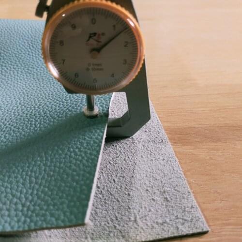 Custom Tailoring Haze Blue First Layer Cowhide Leather Fabric Handmade Bedside Soft Bag Sofa Material Tela De Piel De Vaca