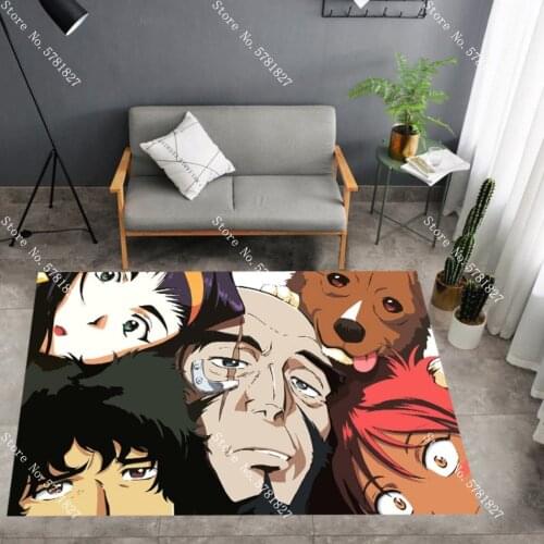 Cowboy Bebop Carpet 3D Print Bounty Hunter Rug For Bedroom Floor Carpet For Living Room Baby Play Floor Rug Kitchen Floor Mat