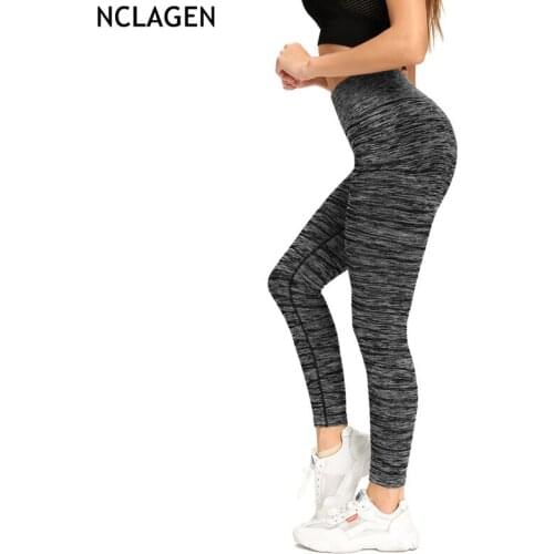 NCLAGEN Seamless Leggings Ftness Women Gym Breathable Yoga Pants High Waist Elastic Squat Proof Nylon Workout Tights Sport Capri