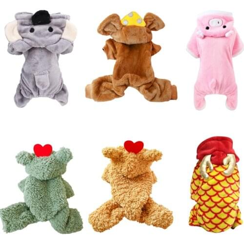 Soft Warm Pet Dog Jumpsuits Clothing for Dogs Clothes Fleece Pet Dog Hoodie For Dogs Coat Jacket Chihuahua Yorkshire Ropa Perro