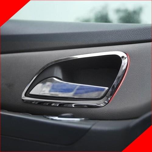 A Little Change Stainless Steel Interior Sequins Door Handle Cover Trim Sticker for Chevrolet Cruze 2009 - 2012 2013 2014 2015