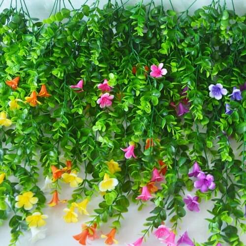 65cm Home Decor Wall Hanging Artificial Vines Eucalyptus Fake Rattan For DIY Room Wedding Balcony Decoration Plastic Plant