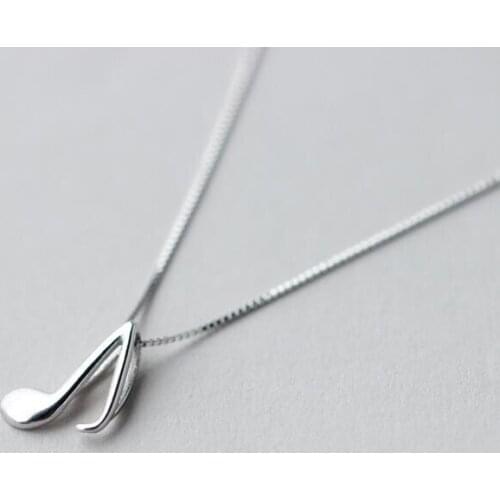 New arrive Necklace Simple Music Note Symbol Pendant Necklaces For Women Wedding Gift