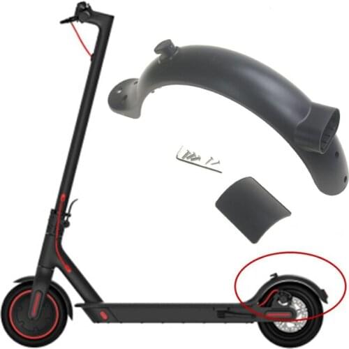 New Rear Mudguard Fender With License Plate for Xiaomi PRO2 1S Electric Scooter Skateboard Repaired Replacement Accessories Part
