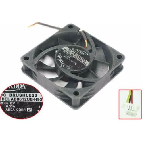 ADDA AD0612UB-H93 S 9T DC 12V 0.35A 60X60X15mm Server Cooling Fan
