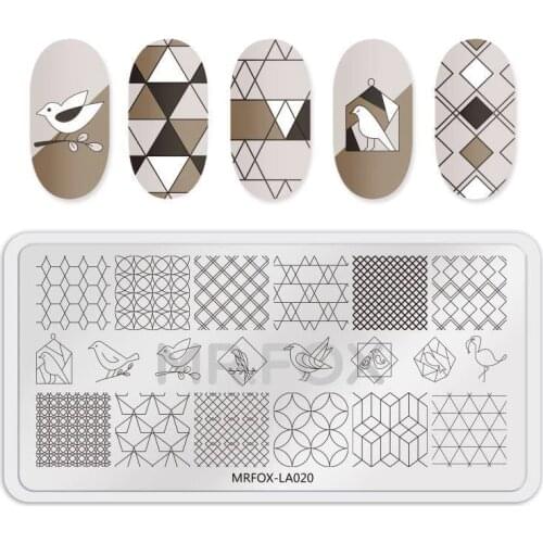 Nail Art Stamping Plates Manicure Stamping Template Marine life Animal Pattern Image Plates Nail Stamp Plate Print Stencil